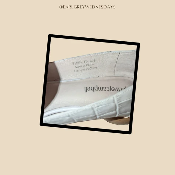 Jeffery Campbell Viona Pointed Toe Croc-Embossed Leather Loafers Size 6.5 - Picture 6 of 7